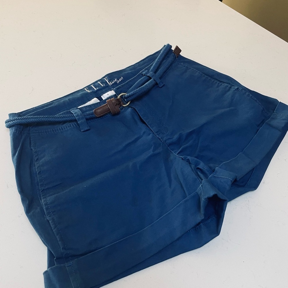 Elle Women's Blue Shorts - Picture 3 of 7